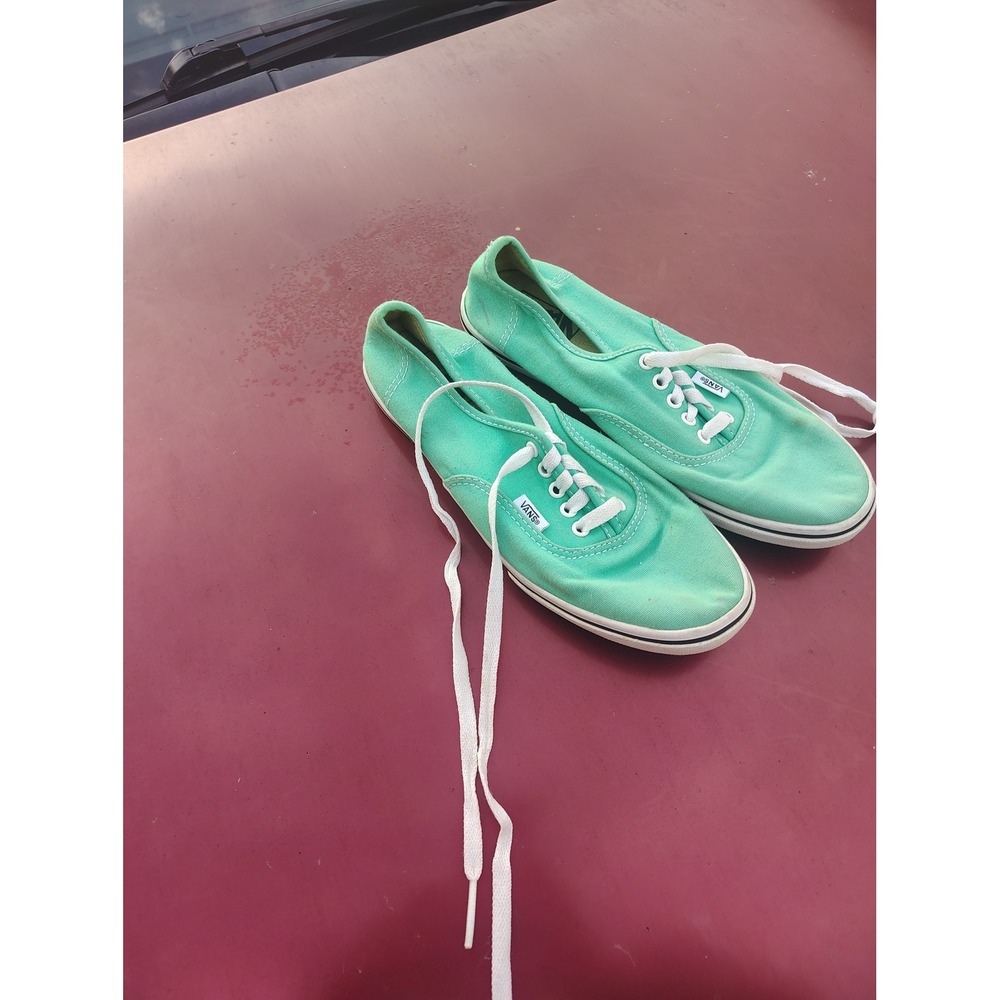 Vans Authentic Lo Pro Mint Green Canvas Low Top Sneakers Womens 8 Mens‎ 6.5